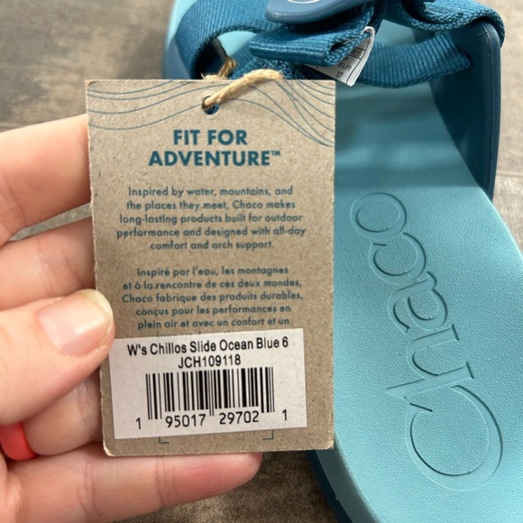 Chacos Chillos Slide Tinge Ocean Blue - Picture 7 of 7